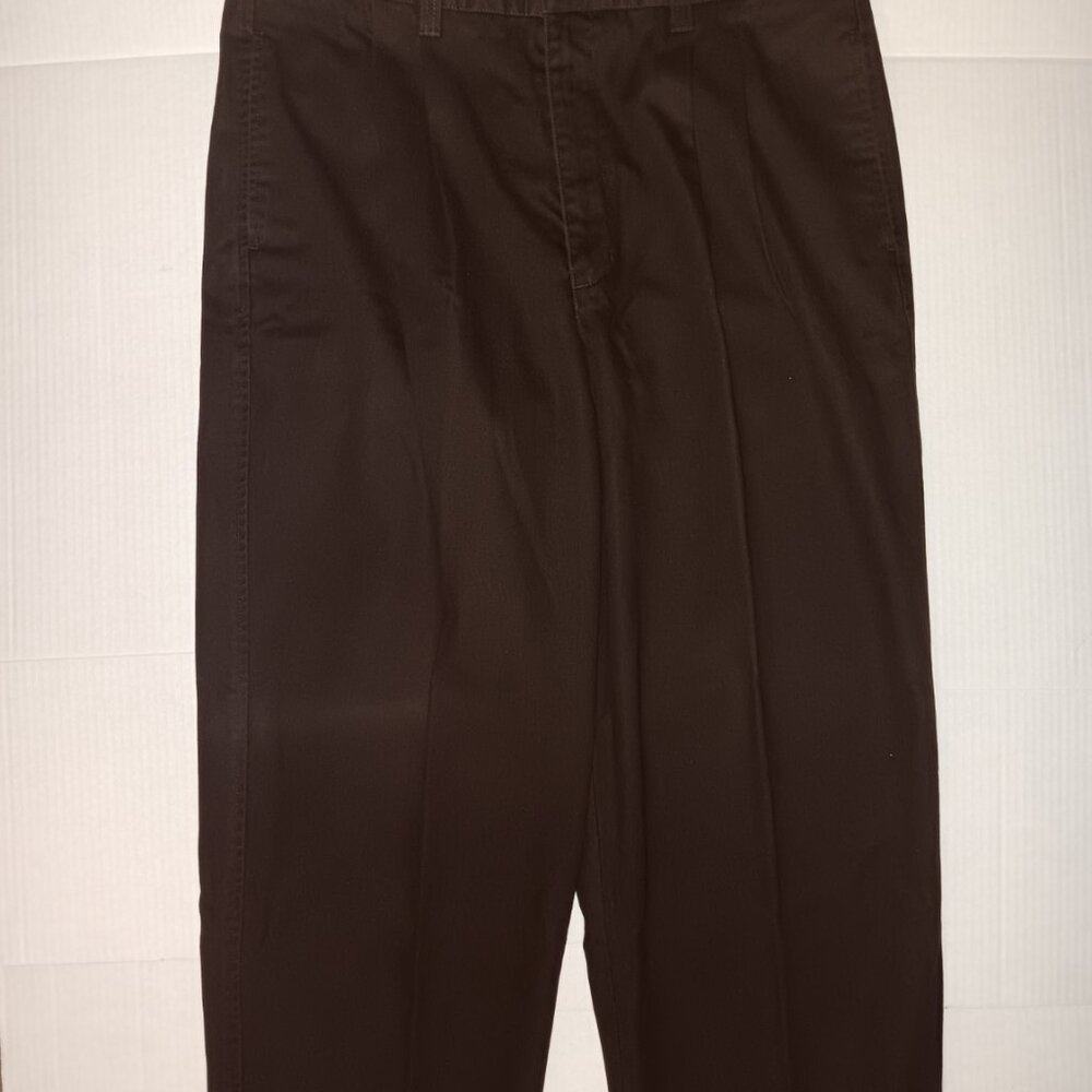 DOCKERS KHAKIS MEN'S BROWN PANTS - Picture 4 of 8